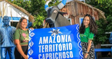 Boi Caprichoso recebe representantes do Movimento Amazônia de Pé e reforça compromisso com a defesa da floresta