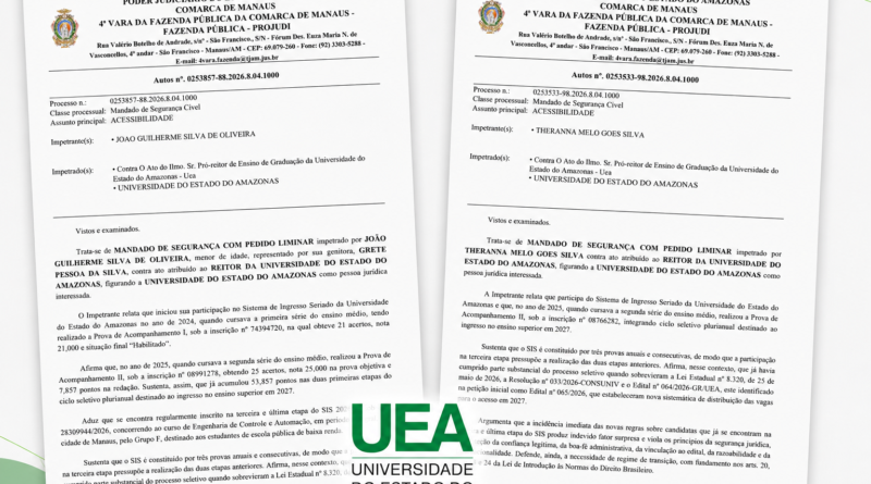 Dois estudantes do interior obtêm decisões favoráveis após mudanças nas regras do SIS da UEA