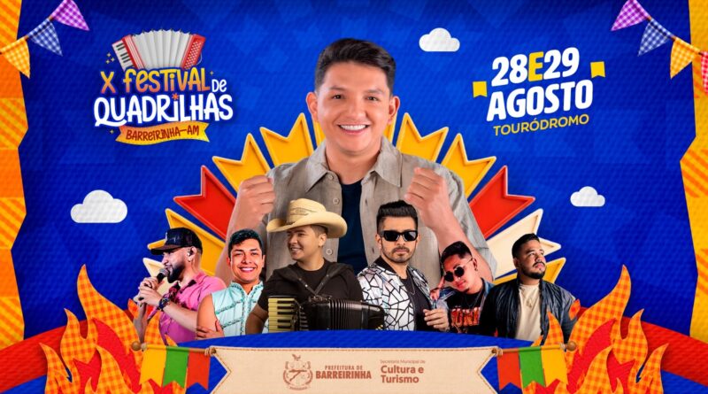 Prefeitura de Barreirinha realiza neste fim de semana X Festival de Quadrilhas