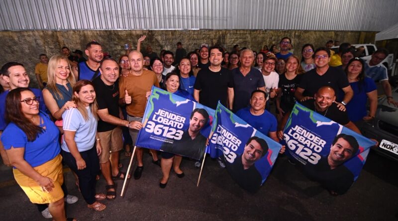 Jender Lobato apresenta oficialmente número 36.123 em grande adesivaço em Manaus