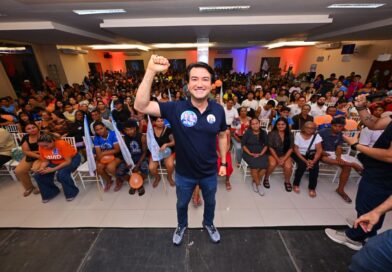 Após caravana por Maués e Barreirinha, Jender Lobato reúne mais de 700 pessoas em ato com David e Aryel Almeida em Parintins